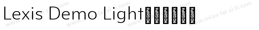 Lexis Demo Light字体转换